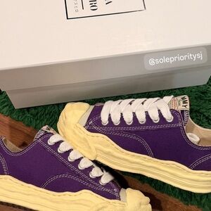 Maison Mihara Yasuhiro Hank Low – Purple – Size 7M / 8.5W – PreOwned